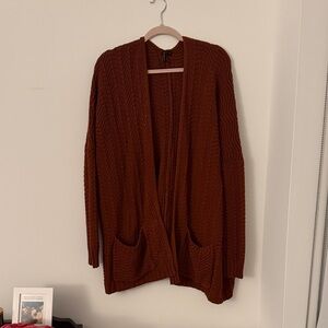 Oversized knit cardigan